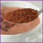 Cocoa powder containing flavonols