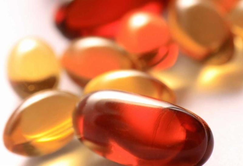 translucent supplement capsules